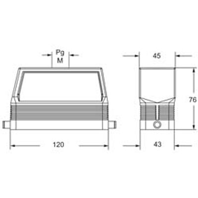 Obudowa wtyku, MFV 24 L40 - schemat 1