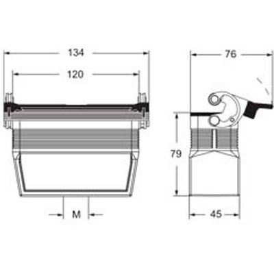 Obudowa wtyku, MFV 24 LG40 - schemat 1