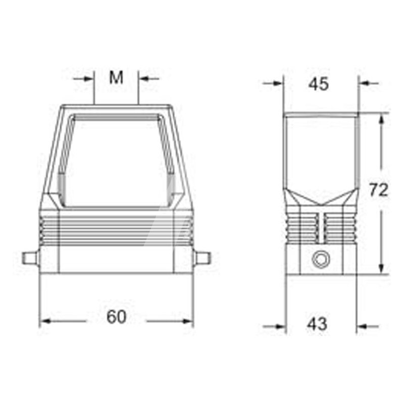 Obudowa wtyku, MFVE 06 L40M - schemat1