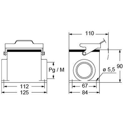 Obudowa gniazda, MHPX 32 L40 - schemat 1