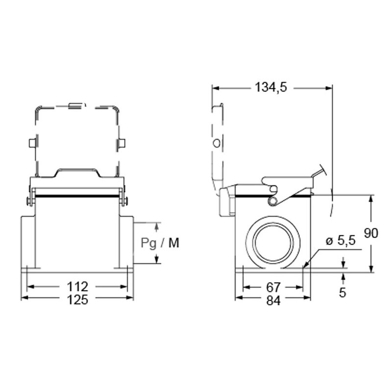 Obudowa gniazda, MHPX 32 LP40 - schemat 1