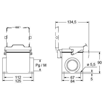 Obudowa gniazda, MHPX 32 LS40 - schemat 1