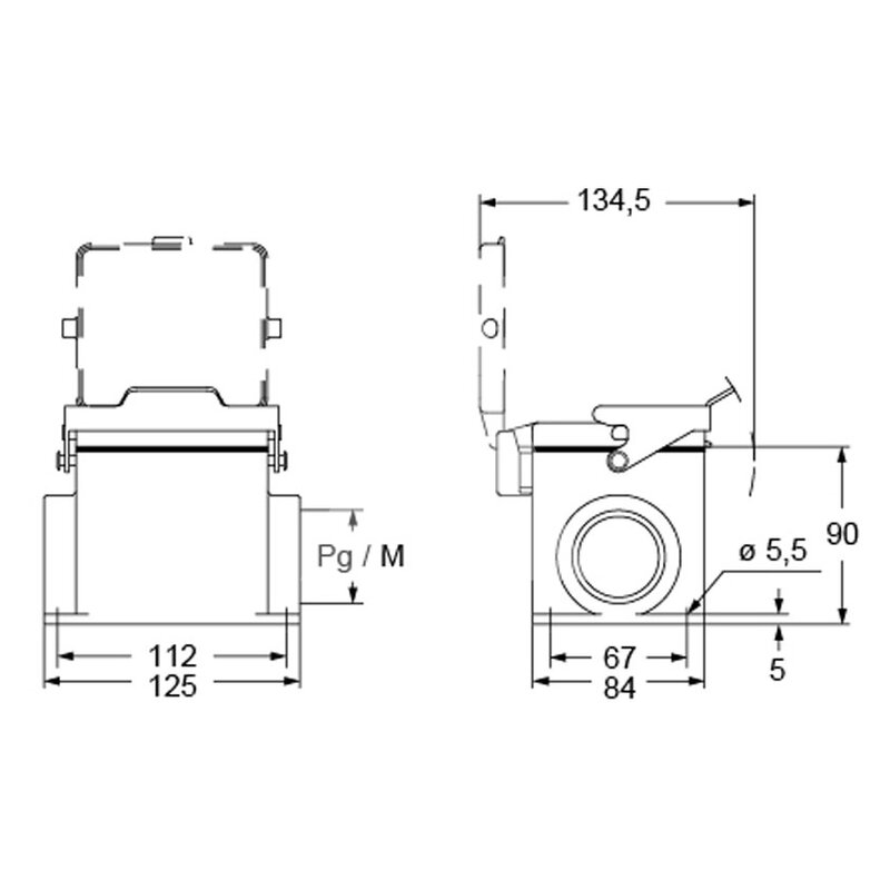 Obudowa gniazda, MHPX 32 LP50 - schemat 1
