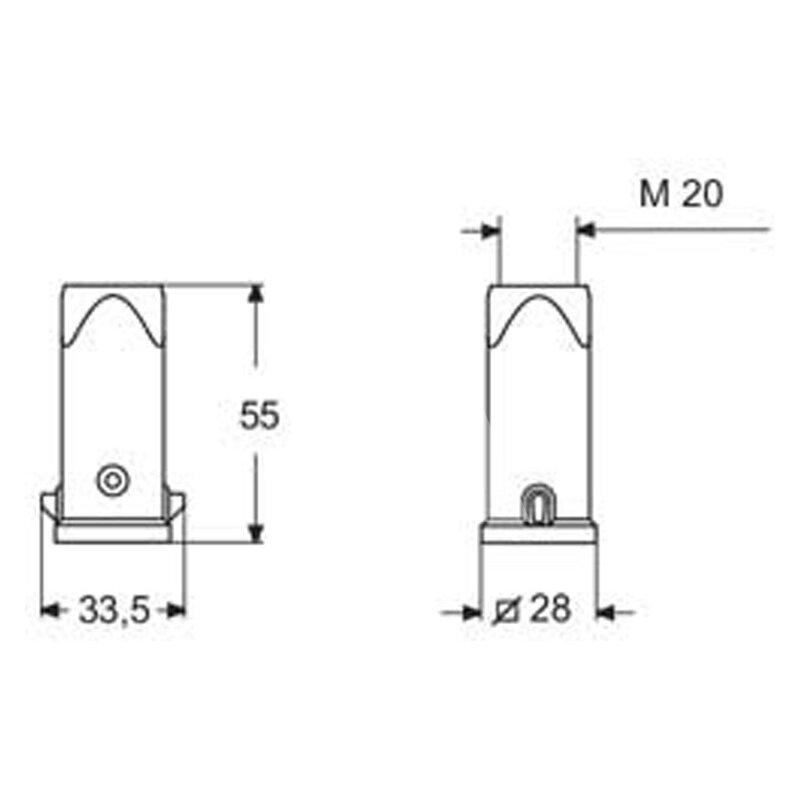 Obudowa wtyku, MKAE V20 - schemat1