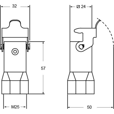 Obudowa wtyku, MKAS VG25 - schemat1
