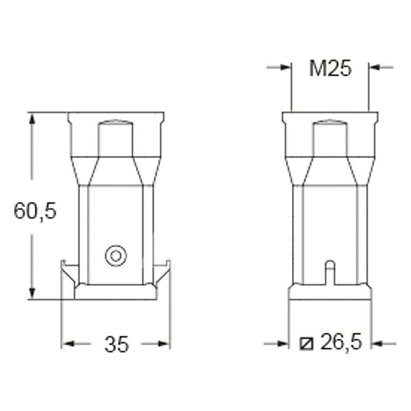 Obudowa wtyku, MKGH V25 - schemat1