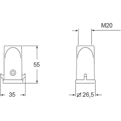 Obudowa wtyku, MKH V20 - schemat1