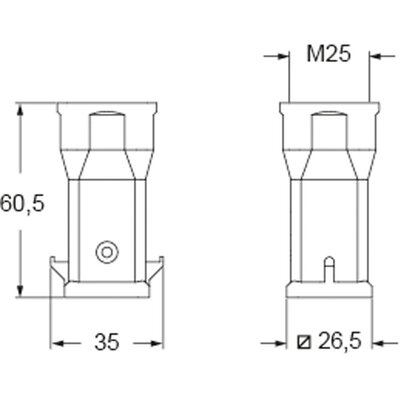 Obudowa wtyku, MKH V25 - schemat1