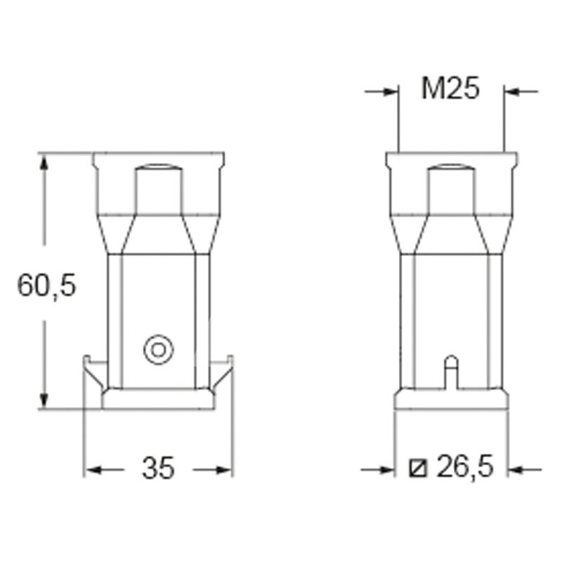 Obudowa wtyku, MKH V25 - schemat1