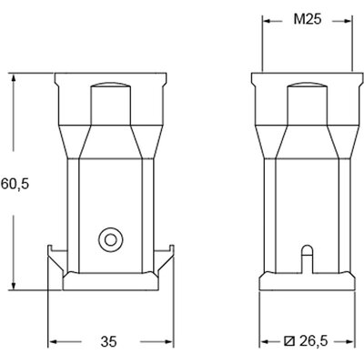 Obudowa wtyku, MK V25 - schemat1