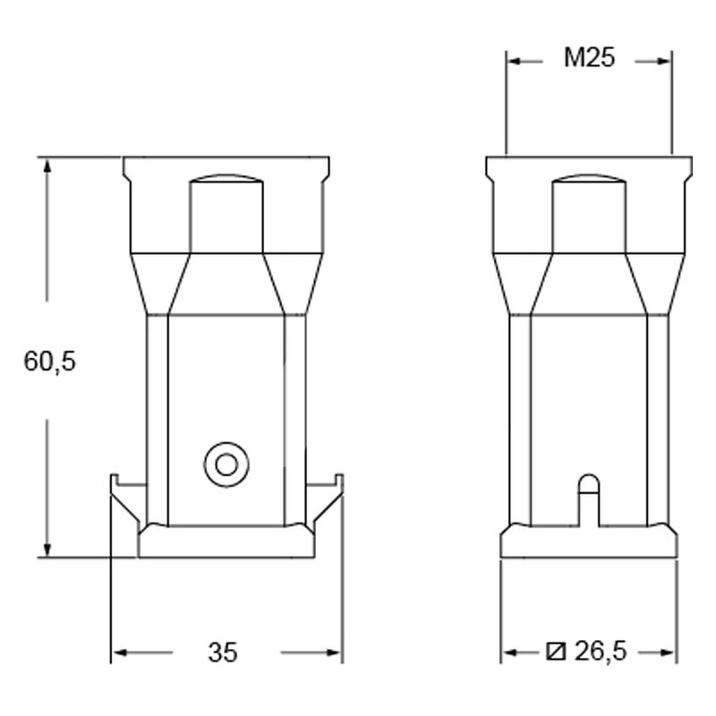 Obudowa wtyku, MK V25 - schemat1