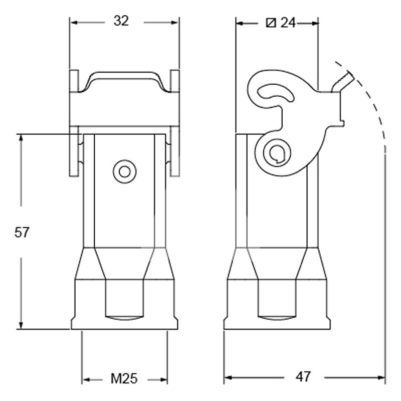 Obudowa wtyku, MK VGN25 - schemat1