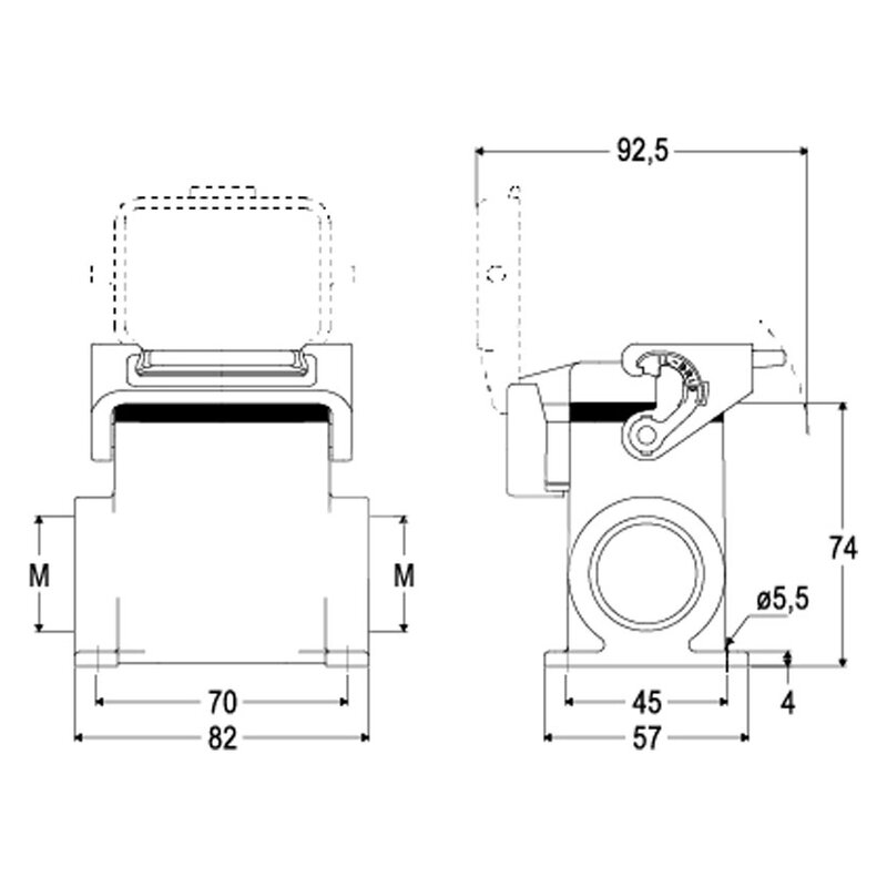 Obudowa gniazda, MLAP 06LS240 - schemat1