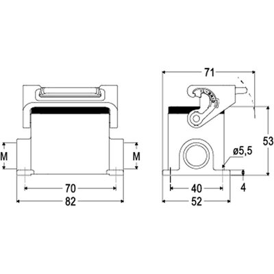 Obudowa gniazda, MLP 06 L220 - schemat1