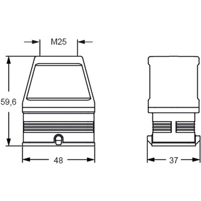 Obudowa wtyku, MXA 01 V25 - schemat1
