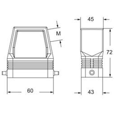 Obudowa wtyku, RFO 06 L32 - schemat1