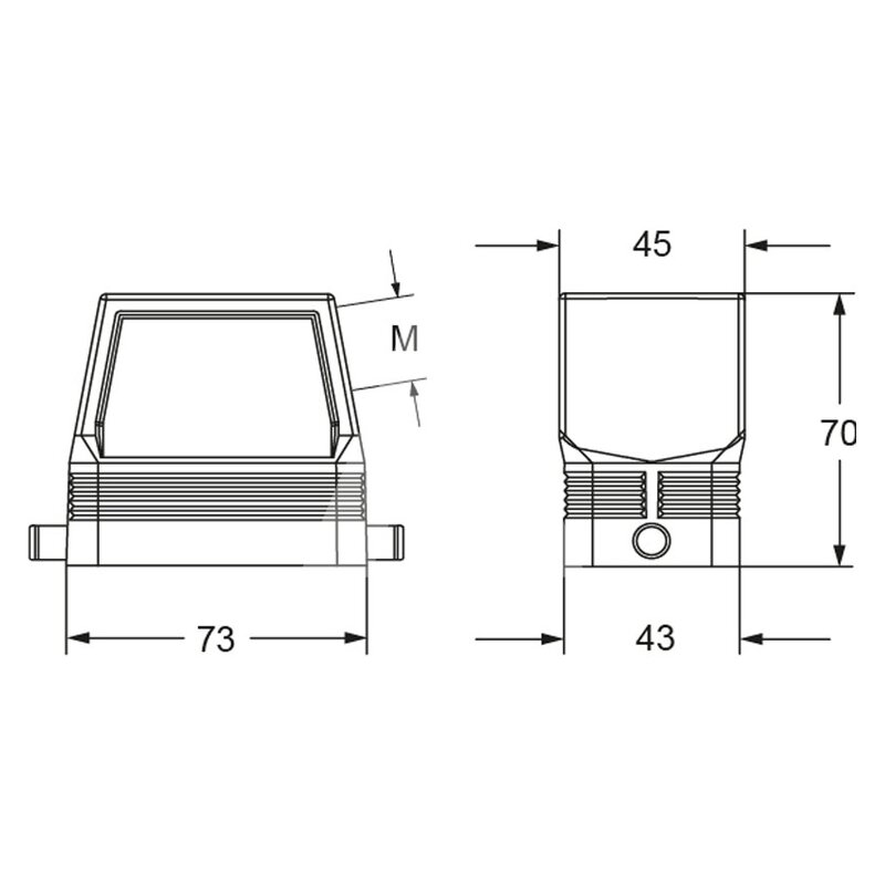 Obudowa wtyku, RFO 10 L32 - schemat1