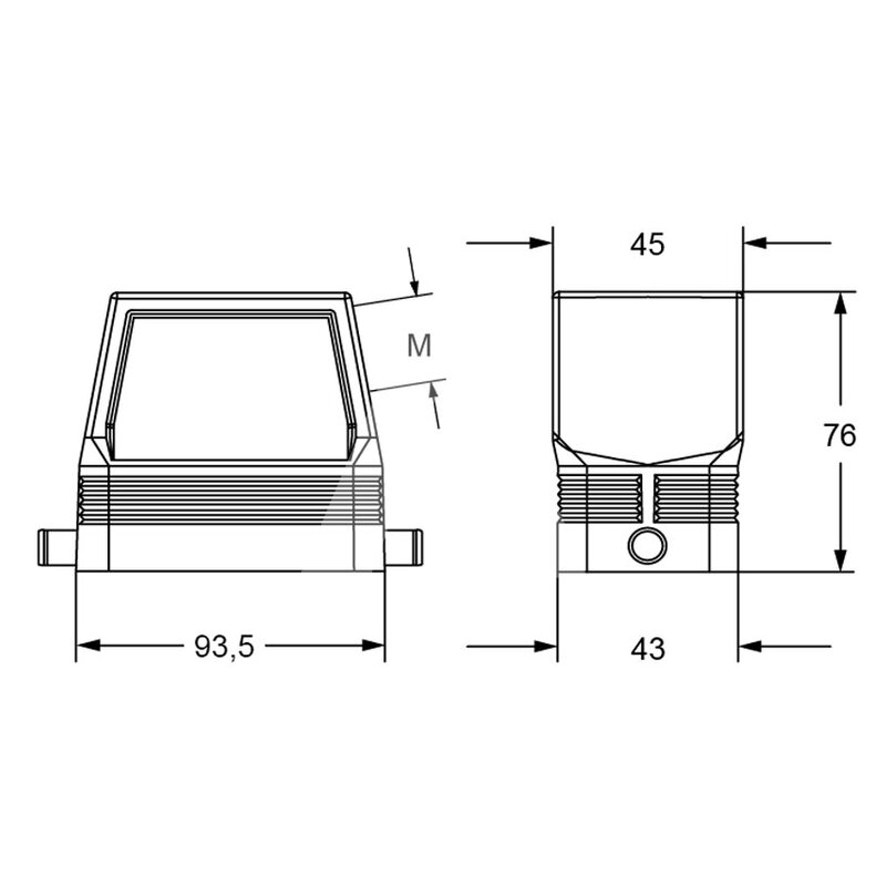 Obudowa wtyku, RFO 16 L32 - schemat1