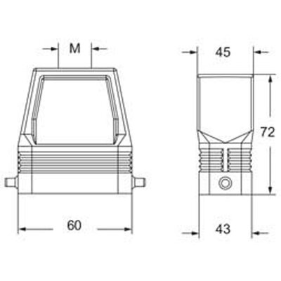 Obudowa wtyku, RFV 06 L32 - schemat1