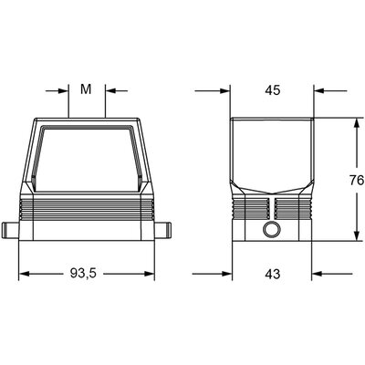 Obudowa wtyku, RFV 16 L32 - schemat1