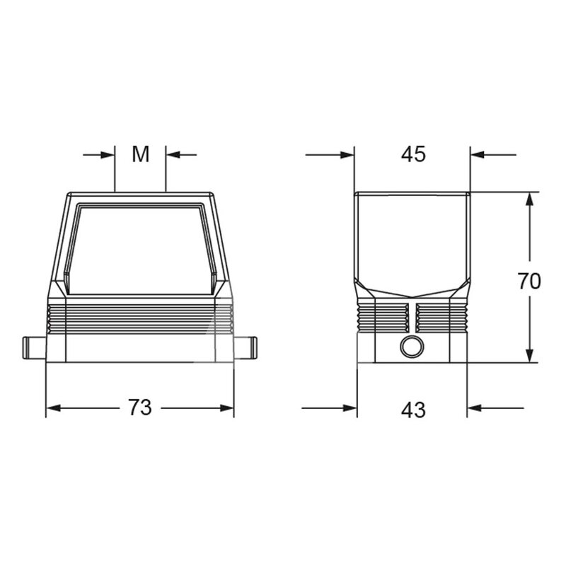 Obudowa wtyku, RFV 10 L32 - schemat1