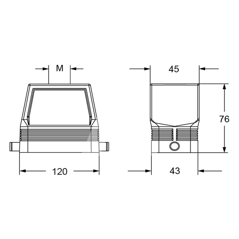 Obudowa wtyku, RFV 24 L40 - schemat1