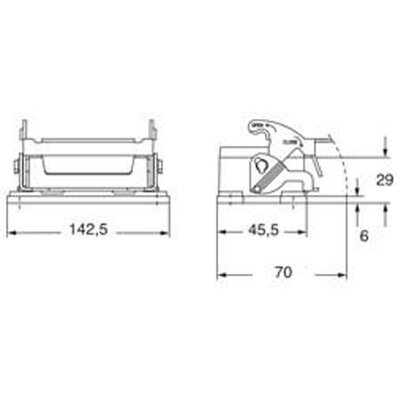 Obudowa gniazda, RVI 24 L - schemat1