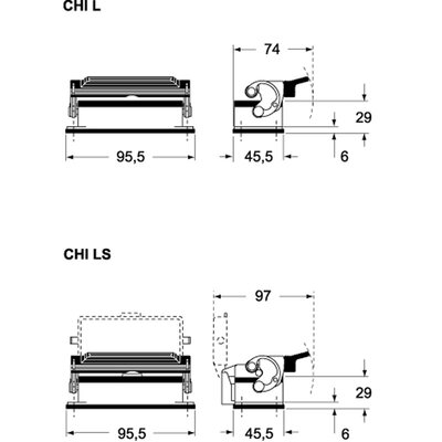 Obudowa pulpitowa, C-TYPE, CHI 10 L - schemat seria