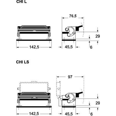 Obudowa pulpitowa, C-TYPE, CHI 24 L - schemat seria