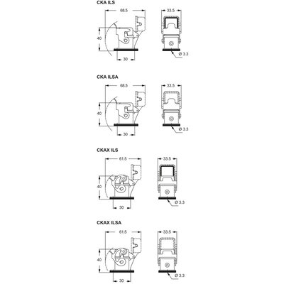 Obudowa pulpitowa, CKA, CKA 03 ILSA - schemat seria