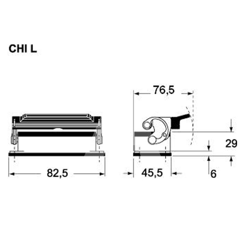 Obudowa pulpitowa, C-TYPE, CHI 06 L - schemat 1
