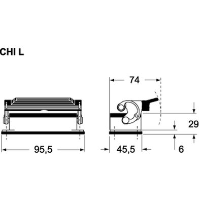 Obudowa pulpitowa, C-TYPE, CHI 10 L - schemat 1