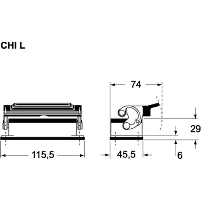 Obudowa pulpitowa, C-TYPE, CHI 16 L - schemat 1