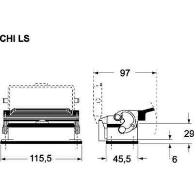 Obudowa pulpitowa, C-TYPE, CHI 16 LS - schemat 1