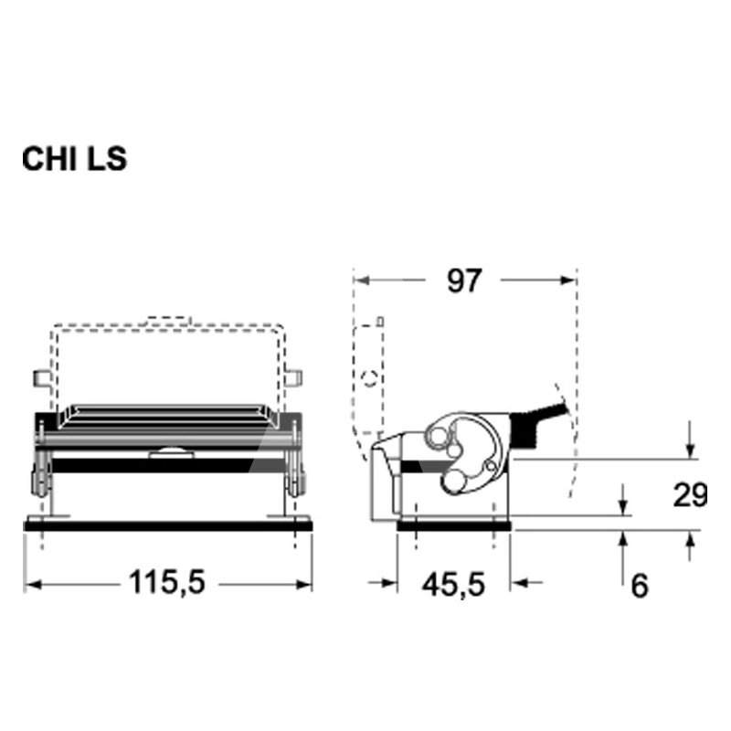 Obudowa pulpitowa, C-TYPE, CHI 16 LS - schemat 1