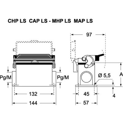 Obudowa cokołowa, C-TYPE, MHP 24 LS25 - schemat 1