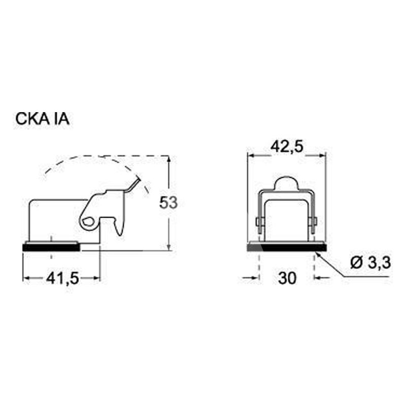 Obudowa pulpitowa, CKA, CKA 03 IA - schemat 1