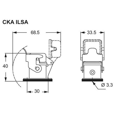 Obudowa pulpitowa, CKA, CKA 03 ILSA - schemat 1
