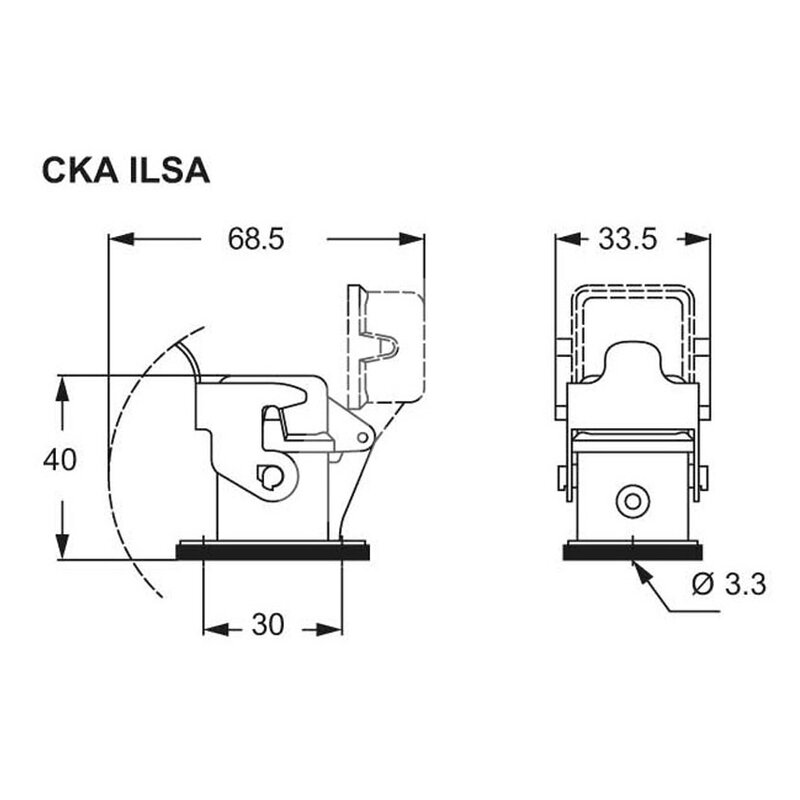 Obudowa pulpitowa, CKA, CKA 03 ILSA - schemat 1