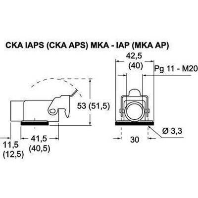 Obudowa cokołowa, CKA, MKA AP20 - schemat 1