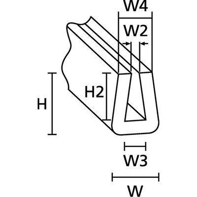 Osłona krawędzi, 800-00004 - schemat