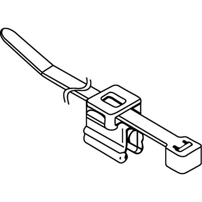 Opaska kablowa 200x4,6 mm, kolor czarny, 156-01154 - schemat