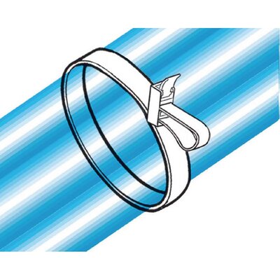 Rozpinalna opaska kablowa, kolor czarny, 115-00030 - schemat 2