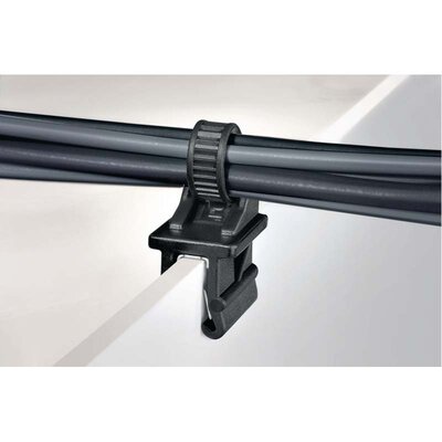 Opaska kablowa 160x4,6 mm, kolor czarny, 126-00373 - aplikacja