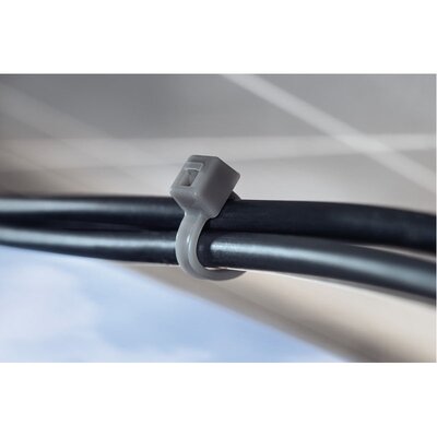 Opaska kablowa 200x4,7 mm, kolor szary, 111-02390 - aplikacja