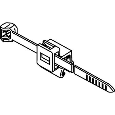 Opaska dwuczęściowa, montowana na krawędź, HS, 150-40581 - schemat