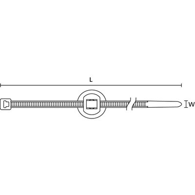 Opaska dwuczęściowa z mocowaniem choinkowym i z talerzykiem, 150-31091 - schemat 1