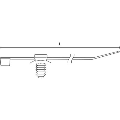 Opaska dwuczęściowa z mocowaniem choinkowym i z talerzykiem, 150-31091 - schemat 2