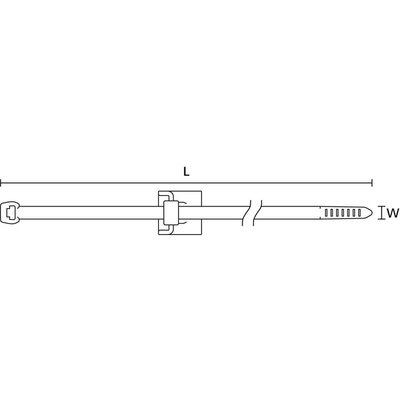 Opaska dwuczęściowa, montowana na krawędź, HS, 156-00006 - schemat