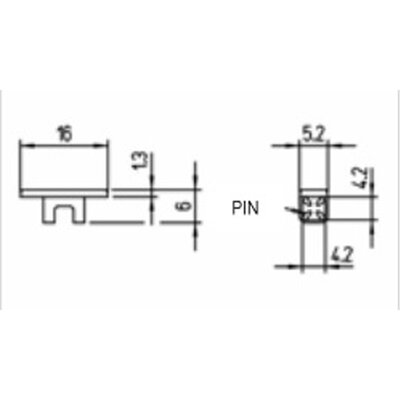 Oznaczniki nasuwane, TMC16040YS - schemat
